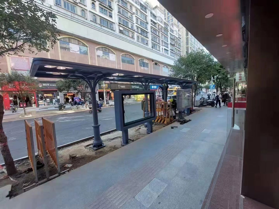 南平候車亭安裝圖 南平候車亭安裝圖